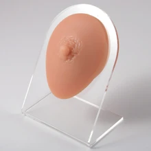 1套軟彈性矽膠棕色模型和展示板，用於日常穿孔練習和演示教學 - 乳+展示板 - 查看 4