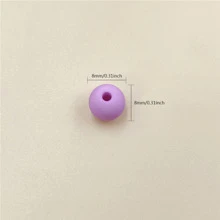 40入組/包8mm素色彩色磨砂亞克力珠子DIY首飾製作和項鍊