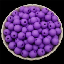 40入組/包8mm素色彩色磨砂亞克力珠子DIY首飾製作和項鍊