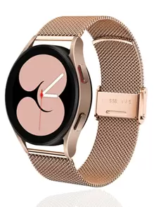 1 件时尚玫瑰金米兰金属表带兼容三星 Amazfit 智能手表通用 20 毫米 22 毫米不锈钢表带兼容三星 Galaxy Watch 3 42 毫米 46 毫米兼容 Galaxy Active 2 40 毫米/44 毫米兼容手表