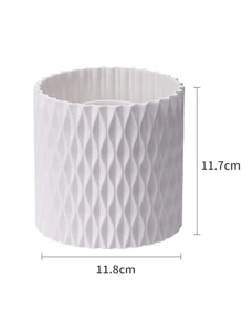 Cosmetic Storage Box,1Pc Desktop Makeup Organizer Box Cosmetic Brush Makeup Storage Organizer Makeup Tool Storage Box,Room,Home,Bedroom,Bathroom,House,Pink Room,Living Room Decor,Travel Stuff,Gift Bag,Gifts For Mom,Dad,Men,Friends,Teacher,Birthday,Wedding,Desk,Shelves,Accessories,Gift Boxes,Funny Gift,Storage,Makeup Brush Holder - White - View 4