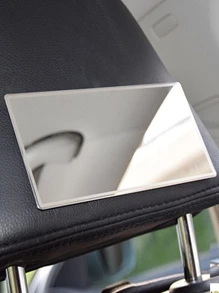 1入組不銹鋼耐用汽車遮陽板化妝鏡 - 銀色 - 查看 4