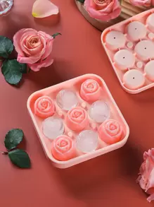 1入組玫瑰設計冰球模具 - 粉色 - 查看 3