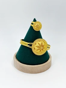 A套裝5精美首飾套裝,包括項鍊,手環,耳環,戒指,A完美禮品適合女士 - 套裝 - 查看 3