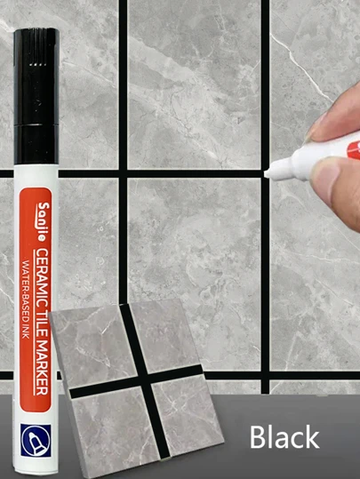 1-8PCS Grout Renewal Pen & Tile Gap Sealer, Waterproof Paint Marker For Restoring Old Tiles, Perfect For Bathroom Shower, Kitchen Backsplash, Floor And Wall