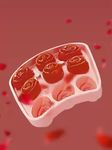 1入組玫瑰設計冰球模具 - 粉色 - 查看 4