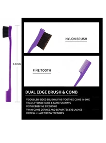 Bộ dụng cụ tạo kiểu tóc 3 món - Màu tím - Xem 5