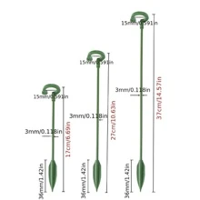 10 件装植物支撑桩，花园单茎花卉植物支撑，植物笼支撑环，植物棒，室内植物桩，孤挺花兰花牡丹番茄花，园艺工具，园艺工具 - 綠色 - 查看 7
