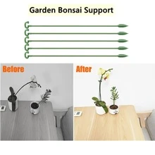 10 件装植物支撑桩，花园单茎花卉植物支撑，植物笼支撑环，植物棒，室内植物桩，孤挺花兰花牡丹番茄花，园艺工具，园艺工具 - 綠色 - 查看 11