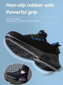 堅不可摧的男女鋼頭工作鞋，舒適安全的運動鞋，具有良好的牽引力