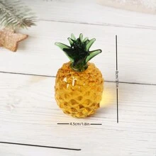菠萝造型水果装饰工艺品，现代水晶家居装饰，人造南瓜，适合万圣节、感恩节、丰收节装饰，蔬菜装饰，绝佳的生日或毕业礼物 - 彩色 - 查看 5