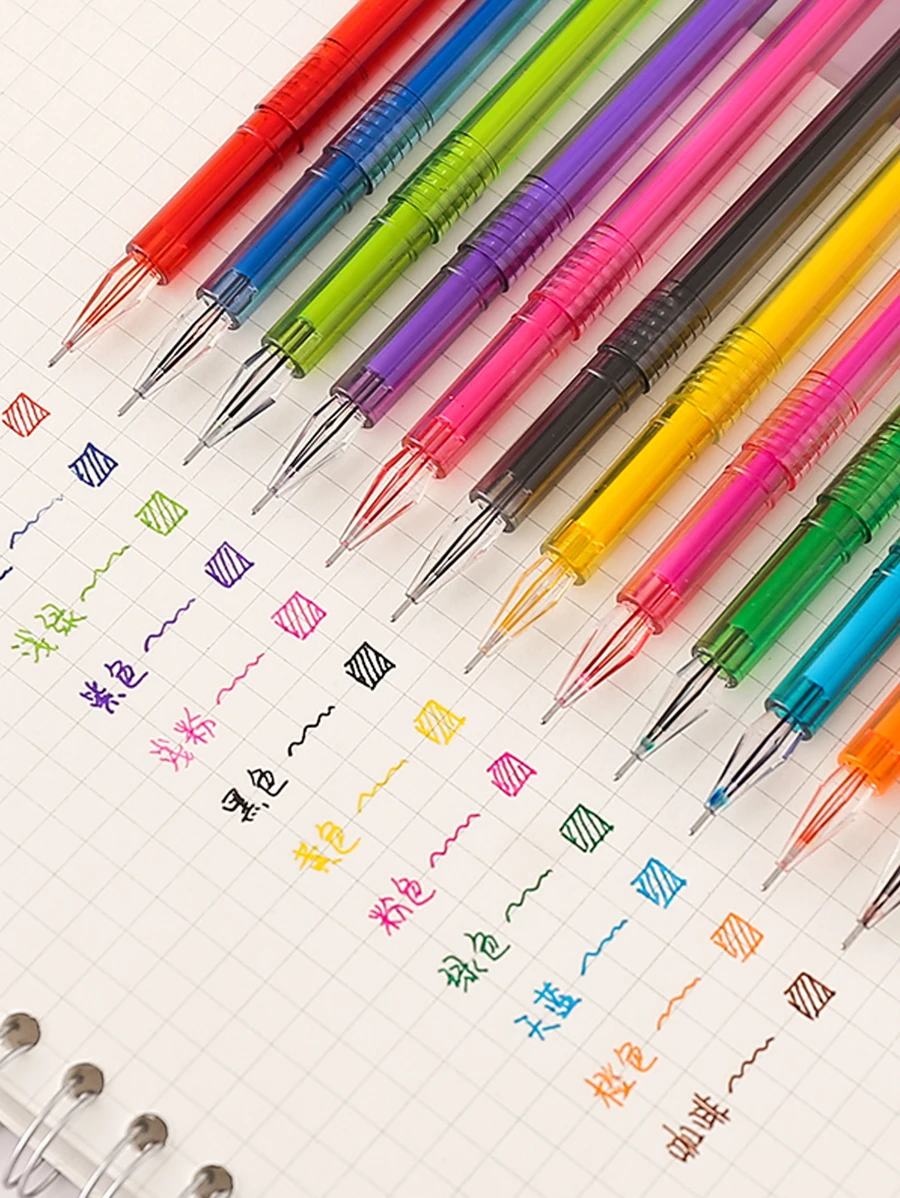 12入組混色中性筆 - 彩色 - 查看 1