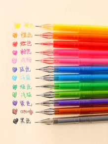 12入組混色中性筆 - 彩色 - 查看 3