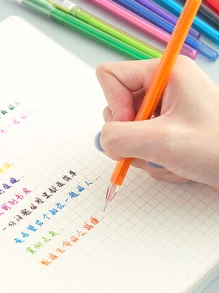 12入組混色中性筆 - 彩色 - 查看 4