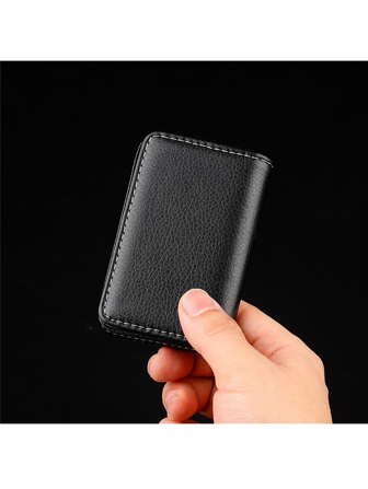 Large Capacity Casual Lychee Texture Pu Leather Card Case For Bank And Cards Lightweight Portable Card ID Card White-Collar Workers Holiday For Anniversary For Birthday Gift Gift Accessories Gift Card Holder Card Holder Wallet Business Card Holder Credit Card Holder For Men Mini Wallet Card Wallet
