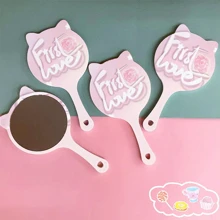 Gương mỹ phẩm cầm tay Máy tính để bàn Gương làm đẹp và tóc với tay cầm móng vuốt mèo - Nhiều màu - Xem 1