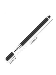 1pc Multi-Function Double Ended Touch Screen Stylus Pen - Black - View 7