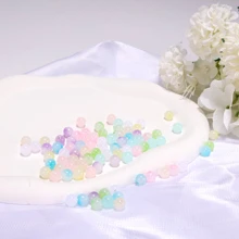 Tự Làm Vòng Tay Làm Bộ Cho Bé Gái Quà Tặng Sinh Nhật, 8Mm Gradient Hạt Trang Sức Làm Bộ Với Ngôi Sao Hoa Hạt Bí Ngô - bộ hạt - Xem 6