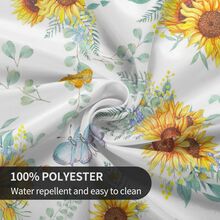 Sunflower Print Tablecloth - Multicolor - View 4