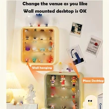 1入組多格掛壁式展示收納盒 - 黃色 - 查看 4