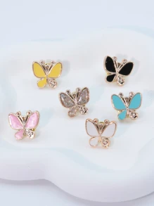 6 Pcs/Set Small Plastic Cheap Material Women Faux Pear Decor Invisible Removable Button 1.8cm/0.7inch Tighten Buckle Brooches Safety Pin For Scarf Lapel Clothes Skirt Waistband Pants Bags Decoration