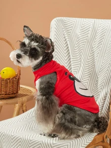 PETSIN 1pc Bear Pattern Pet Vest - Multicolor - View 1