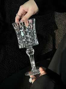 1pc Clear Glass Cup Back To School - Clear - View 2