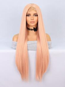 合成耐热前蕾丝假发 13 X 1 长波浪发 30 英寸渐变色日常用于女性自然外观合成柔软初学者友好型假发 - 漸層 - 查看 1