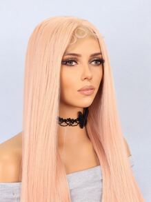 合成耐热前蕾丝假发 13 X 1 长波浪发 30 英寸渐变色日常用于女性自然外观合成柔软初学者友好型假发 - 漸層 - 查看 5