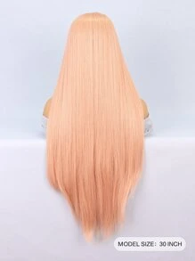 合成耐热前蕾丝假发 13 X 1 长波浪发 30 英寸渐变色日常用于女性自然外观合成柔软初学者友好型假发 - 漸層 - 查看 6