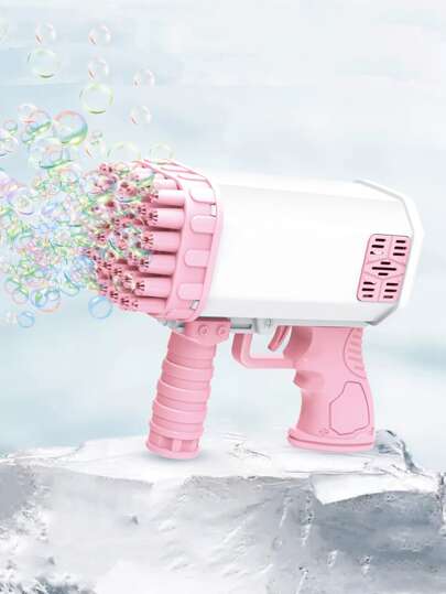 1 Pieza Pistola De Burbujas, Juguetes De Burbujas Para Niños Y Niñas En Edad Preescolar, Regalos Divertidos Para Niños Y Adultos En Cumpleaños, Bodas Y Fiestas (no Incluye Batería Ni Líquido De Burbujas) (algunas Partes Pueden Ser Aleatorias)