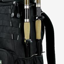 Rodeel Fishing Tackle Backpack 2 Fishing Rod Holders with 4 Tackle Boxes, Large Storage,Backpack for Trout Fishing Outdoor Sports Camping Hiking - 黑色 - 查看 6