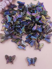 20 cái/bộ Thiết Kế Con Bướm Đính Hạt DIY - Xám - Xem 1