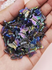 20 cái/bộ Thiết Kế Con Bướm Đính Hạt DIY - Xám - Xem 2