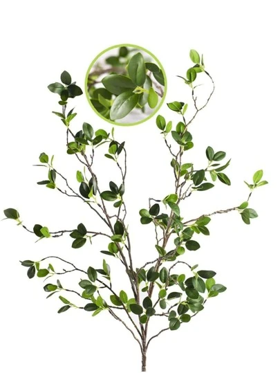 2 Packs Artificial Eucalyptus Plants, Artificial Plant Green Branches Milan Leaves, Spring, Christmas And Valentine's Day Decorations, Thanksgiving To New Year Gifts, Silk Table Centerpieces, Wedding Party Decorations