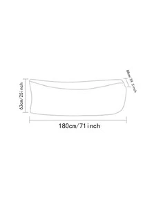 1入組便攜充氣沙發 - 紅色 - 查看 8