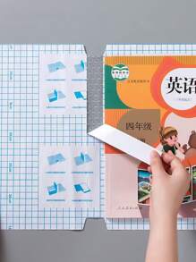 5pcs Clear Self-adhesive Book Cover - Clear - View 2