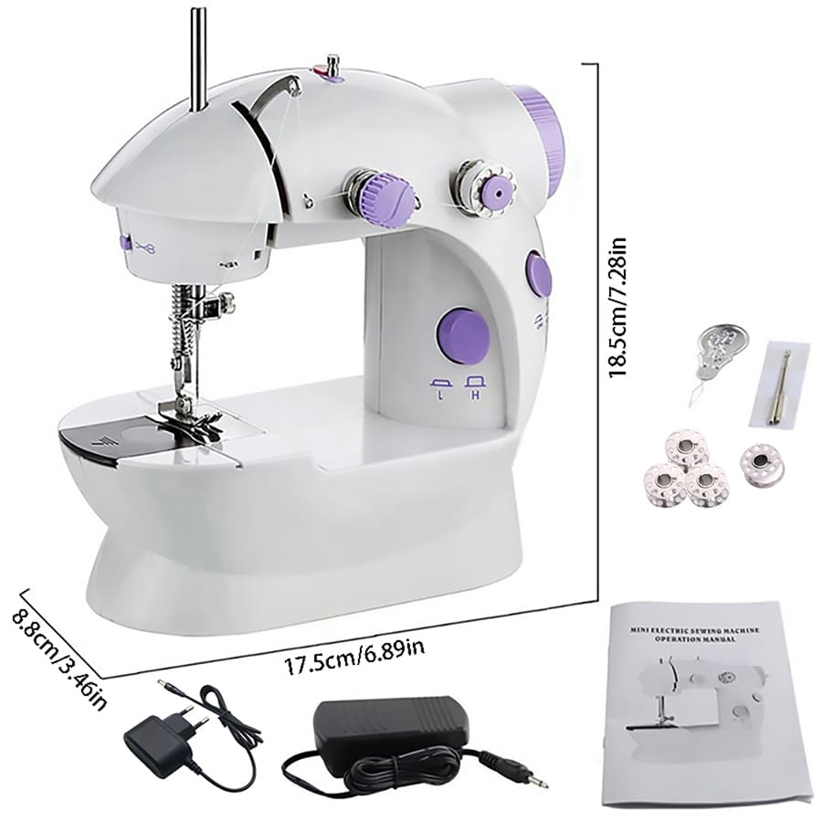 1 Mini Sewing Machine for Beginners, Sewing Machine for Quick Stitching