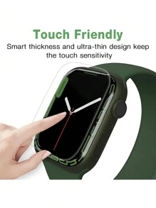 1pc Watch Screen Protector Film Compatible With Apple Watch, Compatible With Apple Watch Series Ultra/Se/8/7/6/5/4/3/2/1, Compatible With Apple Watch 49mm/44mm/45mm/38mm/41mm/40mm/42mm, Smart Watch Accessories - Clear - View 6