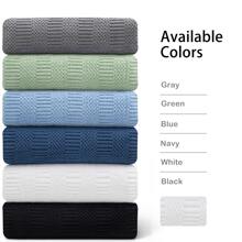 8 Piece Oversized Bath Towel Set-2 Extra Large Bath Towel Sheets,2 Hand Towels,4 Washcloths-600GSM Soft Highly Absorbent Quick Dry Beach Chair Towels Woven Towels for Bathroom Hotel and Spa - 白色 - 查看 7