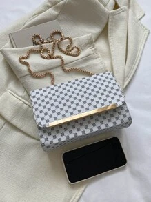 All-Match Small Square Bag 2023 New Retro Pattern Simple All-Match Ladies Shoulder Bag Crossbody Bag - White - View 2