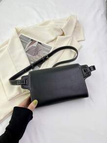 女士多功能腰包和胸包，適合日常通勤和旅行 - 黑色 - 查看 9