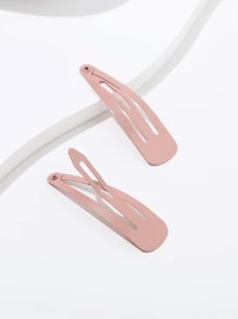 12 件纯色闪光亮片发夹刘海夹，适合女孩 - 彩色 - 查看 3