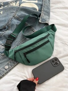 2023新款帆布斜挎包適合女士,運動胸包和多用途腰包