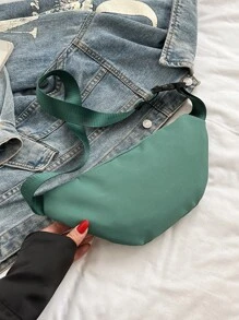 2023新款帆布斜挎包適合女士,運動胸包和多用途腰包