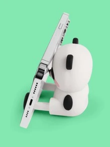 1pc Cute Panda Shaped Wireless Speaker With Phone Stand Function, Mini Portable - Black and White - View 5