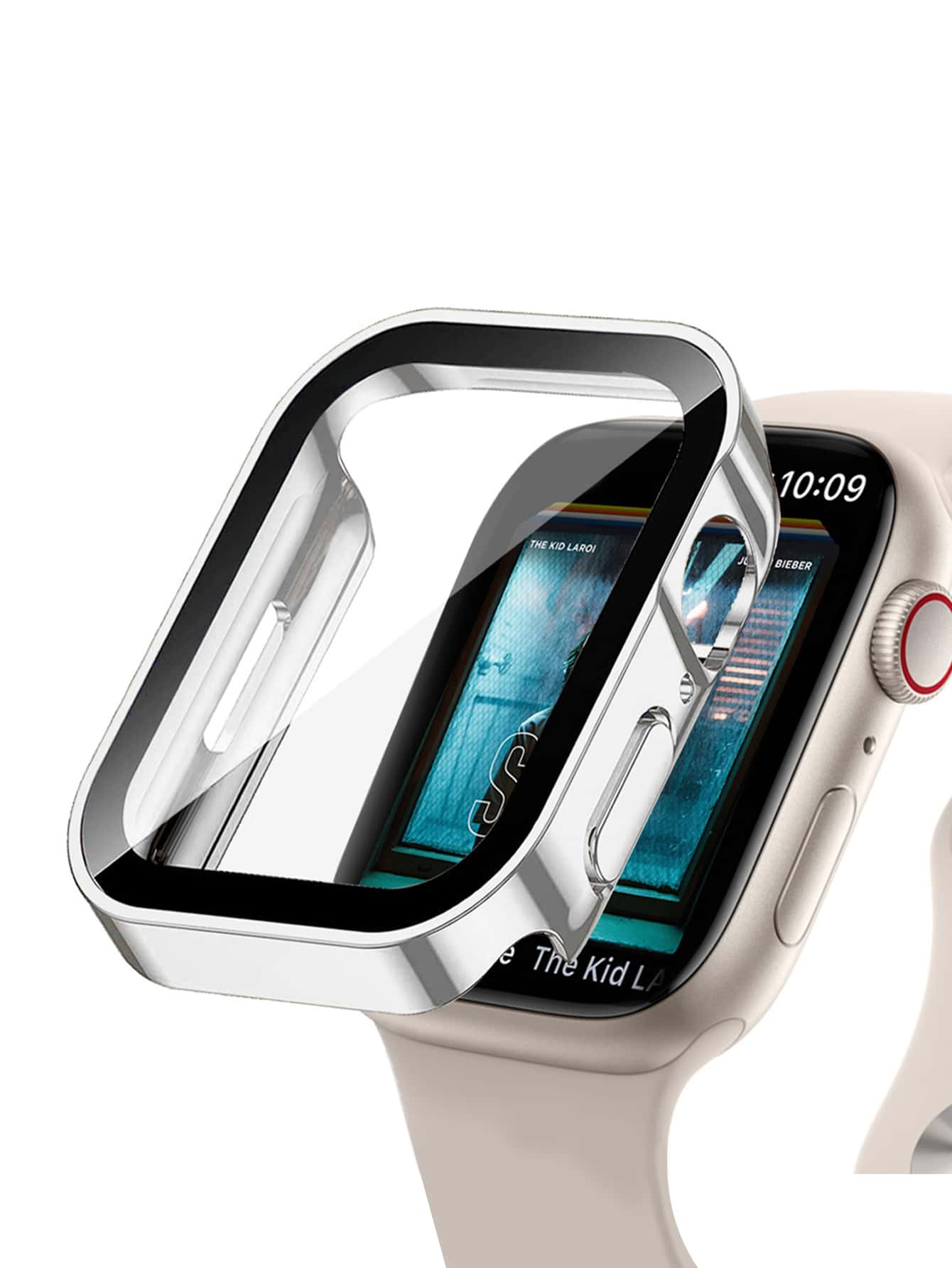 銀電鍍防水二合一殼套&屏幕膜適用於Apple Watch8 - 彩色 - 查看 1