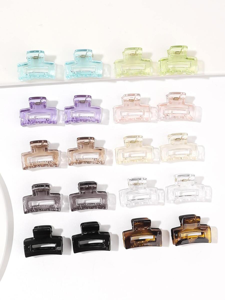 20 chiếc kẹp tóc hình vuông đặc