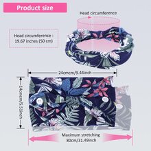 4pcs Women Hair Band Fashion Boho Wide Elastic Headband With Button For Yoga Sports - 酒紅色 - 查看 5