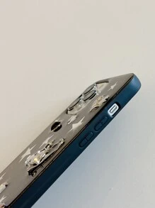 兼容 16 黑色硅胶防震闪光星星设计手机壳 兼容 - 黑色 - 查看 5